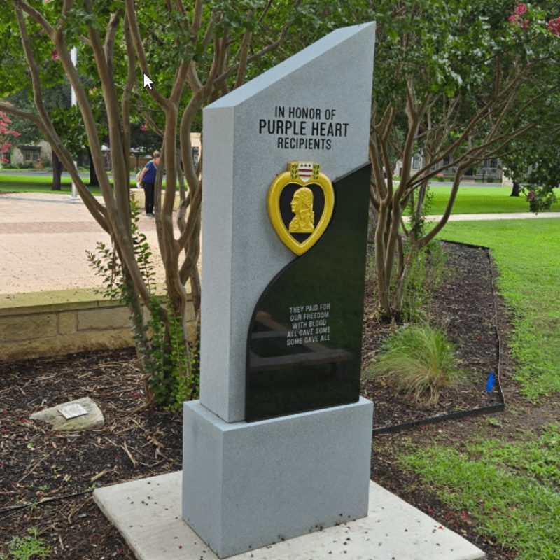 Purple Heart Day Monument & Bench Dedication