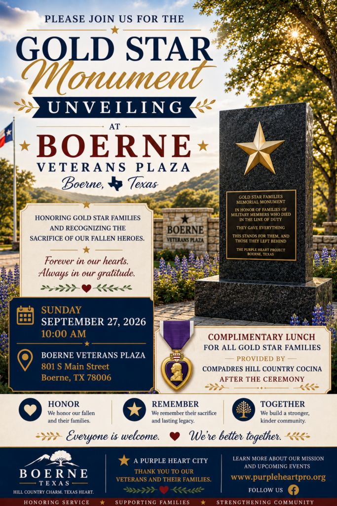 Gold Star Monument Unveiling